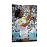 Yannick Noah Poster vintage sur toile repr�sentant un joueur de tennis fran�ais et chanteur - D�coration murale moderne - 30 x 45 cm