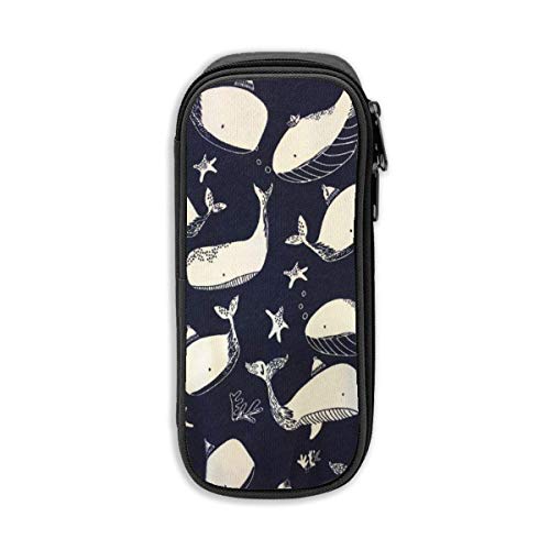 Preisvergleich Produktbild Whale Pencil Pen Case Beuteltasche Student Stationery Office Kosmetische Schminktasche Aufbewahrung Schwarz