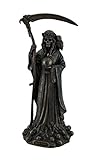 santa muerte estatua guadalajara Hace un gran regalo Santa Muerte Parca Estatua acabado en bronce envejecido
