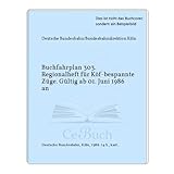  Buchfahrplan 303. Regionalheft für Köf-bespannte Züge. Gültig ab 01. Juni 1986 an