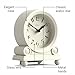 JONES CLOCKS® Maida Vale Mantel Clock | Small Traditional Desk Clock | Pale Cream | Pretty & Charming Ideal for Mantelpiece, Bookshelf or Bedside