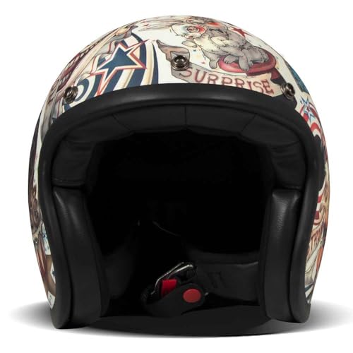 Casco DMD Jet Retro Circus de moto custom estilo chopper 4