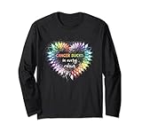 il cancro succhia in ogni colore cancro consapevolezza nastri cuore maglia a manica
