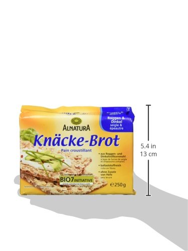 Alnatura Bio Knäckebrot Roggen und Dinkel, 250 g