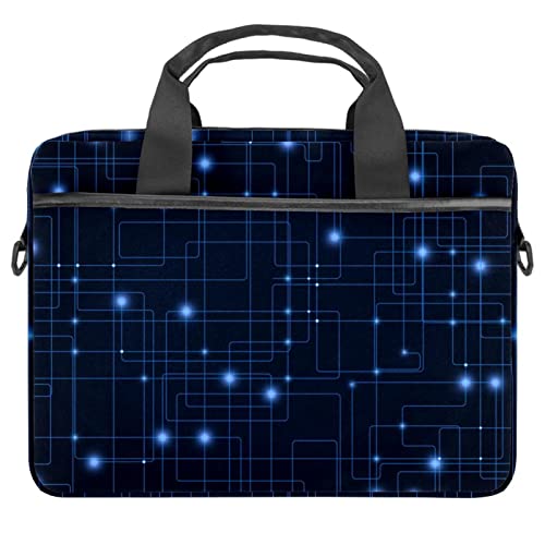 Sacoche à bandoulière pour ordinateur portable 13 à 14.5 pouces motif anneaux de Saturne