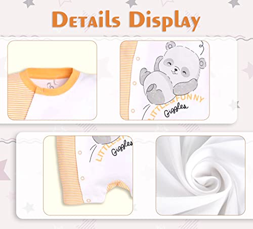 Image of BABY GO Baby Boys & Baby Girls Cotton Romper | Half Sleeve Polo Collar Jumpsuit | Newborn Infant Summer Outfit with Button Closure | Soft Breathable Playsuit | Stylish Print One Piece Dress
