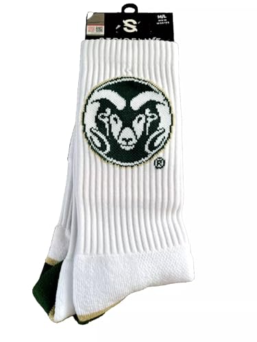 Colorado State Rams Premium Knit Crew Men's Socks size 8-12-NWT