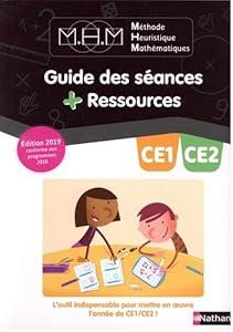 Livres Couvertures de Méthode Heuristique Mathématiques CE1-CE2 : Guide des séances + Ressources
