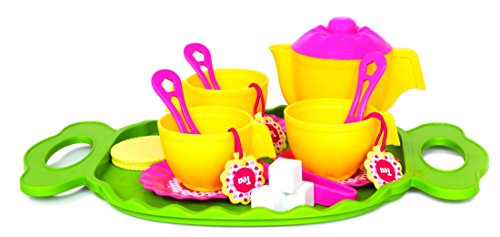 Image of Giggles Nico The Giraffe, Yellow Tea Party Set, Multi Color