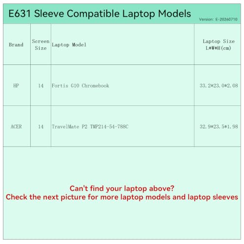 Image of Smatree Laptop Sleeve for 14 inch ACER TravelMate P2 TMP214-54-788C | Protective Laptop Case with Pocket (E631)