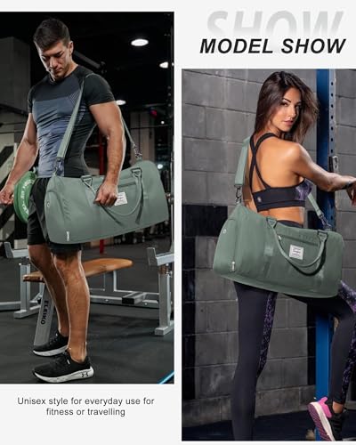 Wisepack 7017 Gym Bag Womens Mens With Shoes Compartment And Wet Pocket Travel Duffel Bag thumb #2