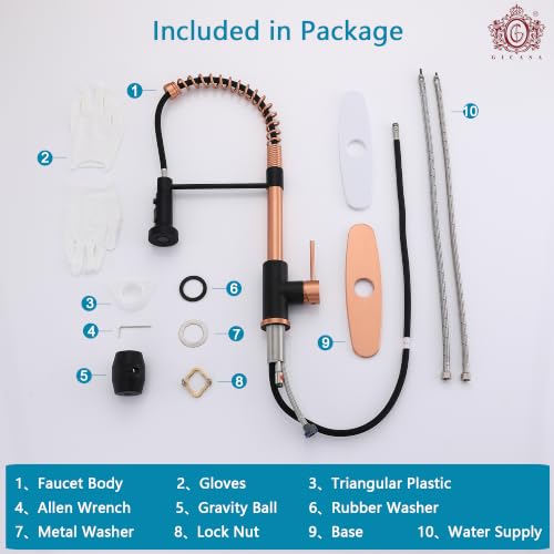 Image of Kitchen Faucet - Commercial Spring Pull-Down Sprayer, High Arc Single Handle, Stainless Steel, Hands-Free Sensor