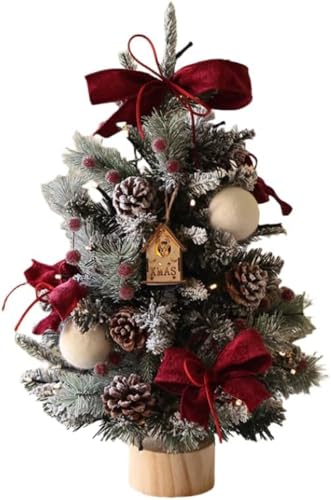 Arfobug 植毛ツリー 窓飾り ミニクリスマスツリー 卓上ツリー クリスマス 人工パイン クリスマス飾り ミニツリー 雰囲気たっぷり 飾り ギフト おしゃれ 高級 飾り クリスマス用品 北欧 子供用クリスマスツリーセット (ゴールド, 60cm) (45cm,レッド)