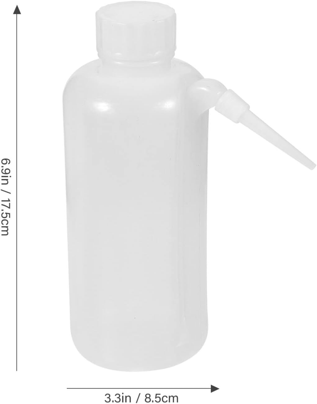 Yardwe 2pcs Side Mouth Watering Bottles Leak Squeeze Containers for Plants Cleaning and Household Use Transparent Design for Level Check