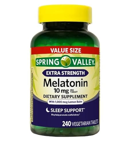 Melatonin 10mg 240 tabletes vegetarianos Extra Strength