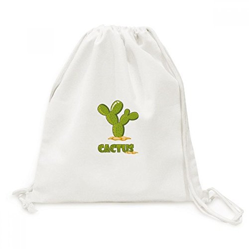 Sac à dos en toile cactus avec cordon pour le quotidien