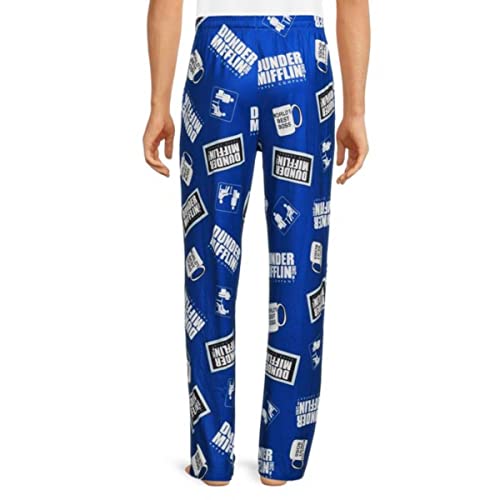 Bioworld Men's Dunder Mifflin Pajama Pant- The Office Dunder Mifflin Merchandise Loungewear with Collectible Tin4