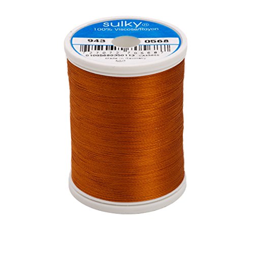 Hilo Sulky de Rayon 2 hebras, 850 yd, Canela miniatura 1