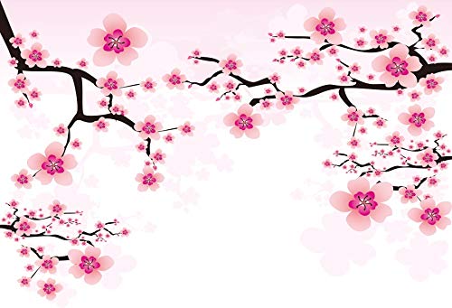 Leyiyi Fondo Fotográfico Cherry Blossoms 5x3ft miniatura 2