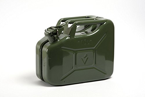 Preisvergleich Produktbild STAHLBLECH-BENZINKANISTER 10 Liter Olivgrün