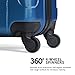 Kenneth Cole REACTION Out of Bounds Lightweight Hardshell 4-Wheel Spinner Luggage, Cobalt Blue, 20-Inch Carry On