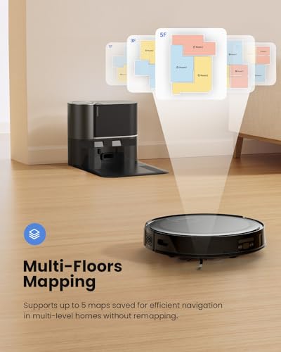 Proscenic Floobot X1 Robot Vacuum and Mop Combo Self Emptying Station,3000Pa Suction Robotic Vacuums, Tailor Your Cleaning via App, 200Mins Runtime, Carpet Detection,Multi-Level Map - Image 5