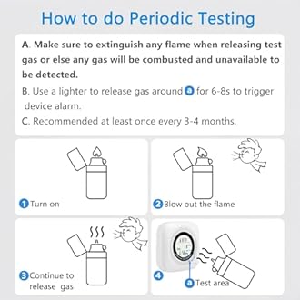 Leakbee Natural Gas Detector, Y302 Pro 3 in 1 Plug-In Monitor Fuel Gas Leak Detector (Display Gas, Temperature and Humidity) for LPG, LPG, Methane, Kitchen, Gas Detector