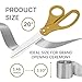 Big Grand Opening Kit - 20 Inch Large Gold Scissors for Grand Opening Ceremonies and Silver Satin Ribbon For Business Inaugurations and Special Events