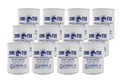 Cim-Tek 70060-12 400HS-10 Spin-On Filter for Water Detection 12-Pack
