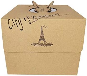 Extra Strong Tall Corrugate Cake Carrier Box - Wedding Tier Birthday[12 Inch (31 x 31 x 25cm), 3 Boxes]