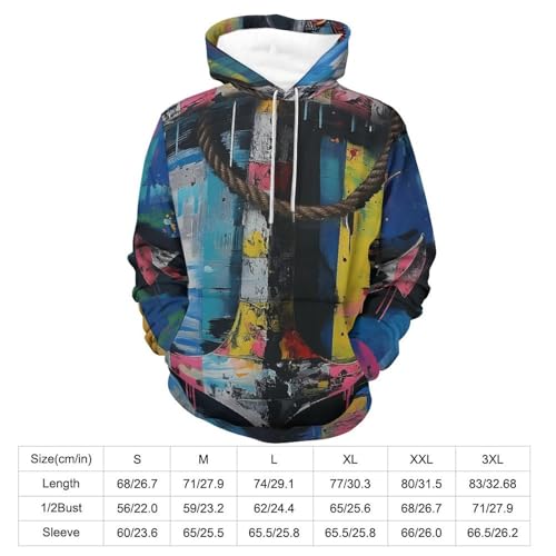 Sweatshirt pullover motifs rayures marines coupe unisexe taille S - 3