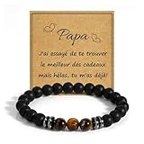 FAJUXIS Cadeau Papa Fete Des Peres Anniversaire Bracelet Papa Idee Cadeau Futur Papa Cadeaux Noel Pere