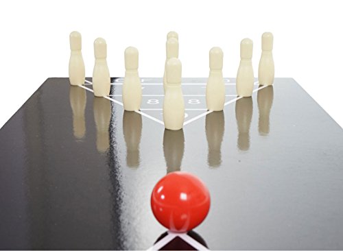 Mendler Tischkicker HWC-E12, Tischfussball Billard Hockey 7in1 Multiplayer Spieletisch, 82x107x60cm ~ Buche-Optik - 3