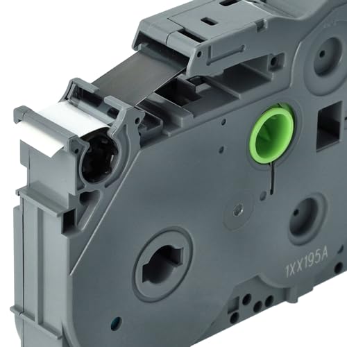 vhbw 3x Schriftband-Kassette kompatibel mit Brother PT H101C, H101GB, H101, H101TB, H105, H100R, H100P Etiketten-Drucker 12mm Schwarz auf Weiß