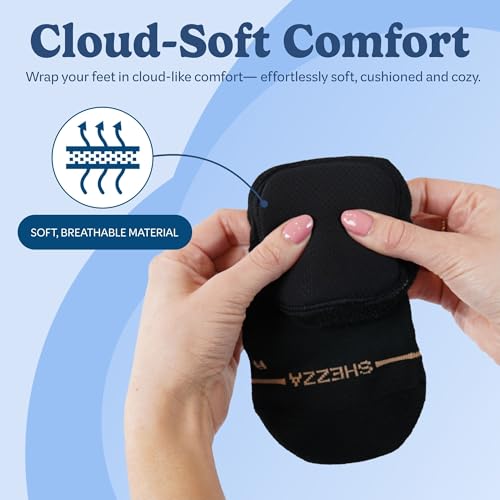 Image of SHEZZA Anti-Blister Cushion Heel Padded Ankle Sock-Breathable,Comfortable-seen on TikTok