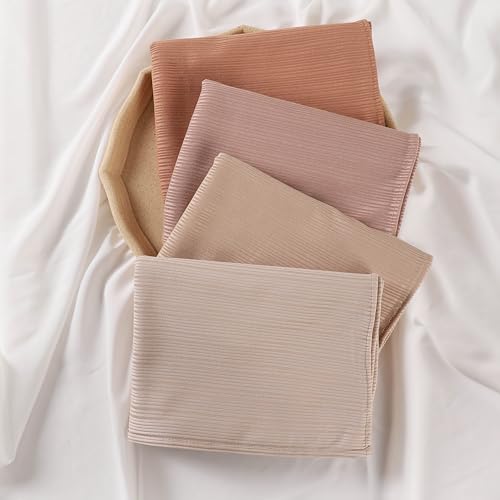 Ribbed Jersey Hijab Scarf for Women, Hijab for Women Muslim Breathable Stretchy Hajib4