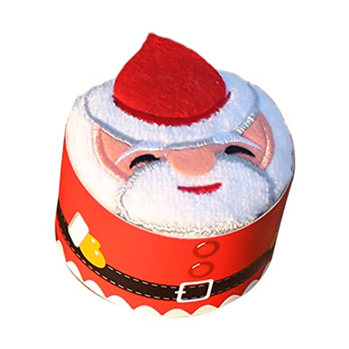 Perzoe Christmas Santa Claus Hand Towel,Christmas Cake Design Kitchen Towel Strong Absorbent Dish Towel Xmas Santa Claus #TOP5