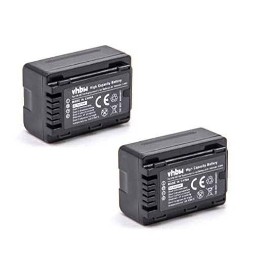 Vhbw 2x Li-Ion batteria 1600mAh (3.6V) con