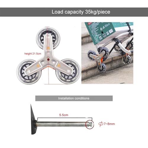 Roulettes de valise à bagages durables rouleaux coulissants x2 - 7