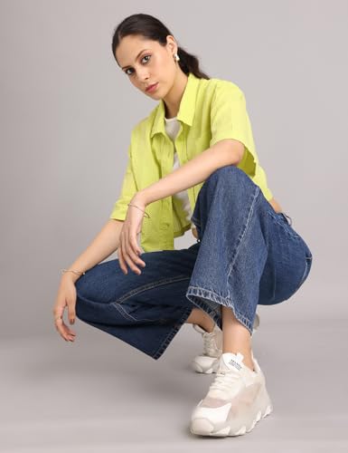 Image of INKD Women's Baggy Fit Jeans - Mid-Rise | 100% Cotton | Jeans for Women (Available in Plus Sizes)
