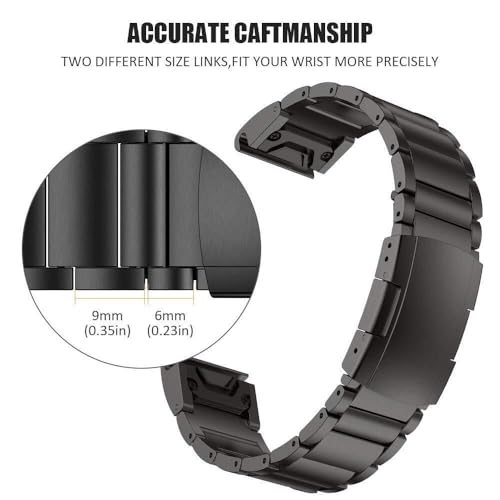 Bracelet Fenix 6 titane 22mm, résolvez les irritations du silicone avec style - 3