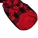 KOOLTAIL Plaid Dog Hoodie Pet Clothes Sweater with Hat and Pocket for Small Medium Large Size Dogs, Soft Winter Warm Dog Cold Weather Coat, Fleece Fall Dog Hooded Sweatshirt for Puppy Cats, Red L
