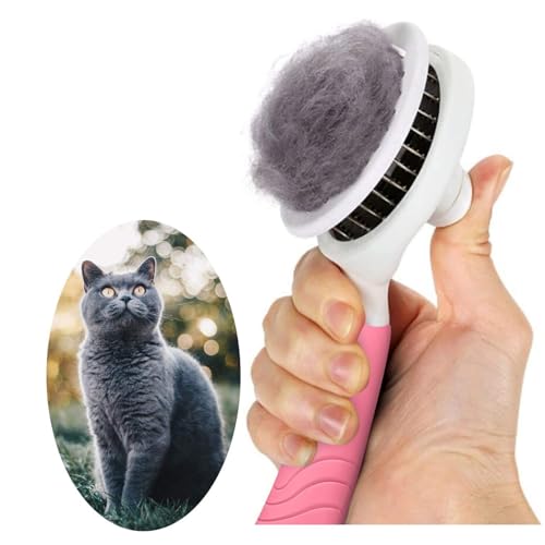 Self Cleaning Slicker Brush - Cat Brush Skin-Friendly Deshedding Grooming