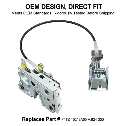 Image of SYERAL Power Door Lock Actuator Assembly F4TZ-15219A65-A Front Left Driver Side Compatible with Ford 1992-1996 Bronco F-150, 1992-1997 F-250 F-350 Door Latch Lock Actuator Motor Cable Rod Kit