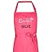 Wolimbo Kochschürze - pink - personalisierbar - verstellbares Nackenband - Grillschürze - Schürze mit Namen - individuell mit Wunsch Motiv/Name