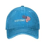 Trewrdt Venezuela 51st State Hat Adjustable Cap for Men Women Blue