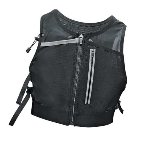Aosekaa Running Vest Chest Bag High Visibility Lightweight Phone Holder for Night Walking Camping Sports Bicycle Riding Cycling