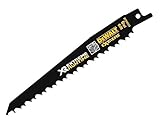 Aggressive Zahngeometrie DeWALT XR Extreme Runtime Saebelsaegeblatt BIM Multi 152 mm, 5 Stück, DT99554-QZ