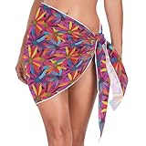 KLL Coneflower Genesis - Vestido colorido para cubrir el traje de baño, suelto, para traje de baño junior, Coneflower Genesis Colorido, L