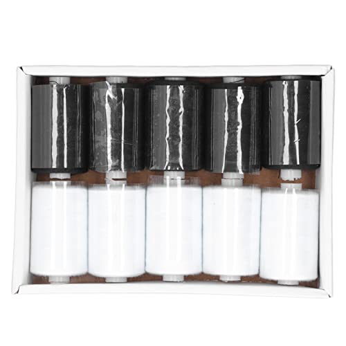 Hilo de coser poliéster negro y blanco 10 piezas miniatura 7